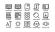 © Cali6ro - Digital reading icons set for e-books and libraries