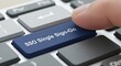 © SL Creations - Finger Pressing SSO Single Sign-On Button on Keyboard for Secure Digital Authentication Concept