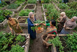 © Yash - Multiethnic women harvesting vegetables in a community garden