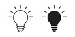 © Cristiane - idea icon black, line, flat vector, isolated illustration.