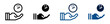© Alejandro - Iconos de felicidad. Mano sosteniendo una cara feliz. Alegría, optimismo, bienestar emocional, actitud positiva. Ilustración vectorial