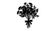© Moddy - A silhouette of a bouquet, tied with a ribbon. It's perfect for expressing sentiments