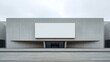 © naphat - Billboard elegance urban highend luxury minimalist facade advertising display on modern concrete architecture with clean symmetry and premium corporate branding mockup scene
