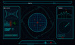 © Антон Сальников - A futuristic sci-fi head-up display interface featuring a wireframe