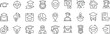 © hadidesign - Set of outline icons related to graduation hat, education. Linear icon collection. Editable stroke. Vector