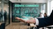 © Umer - Businessman presenting agentic commerce solutions with intent set and auto purchase
