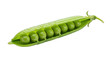 © Nahid - Fresh green pea pod with several peas inside isolated on transparent background