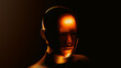 © ADDICTIVE STOCK - Humanoid robot with artificial intelligence in studio setting