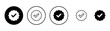 © avaicon - verified icon vector. verification check mark. approved sign and symbol