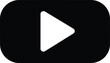 © Vector Designer - Minimalist Black Play Button Icon for Video Streaming and Multimedia Applications