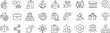 © Mayesa - Social policy Web Icon Set in Line Style. Collection of Social services Linear Icons, Including, healthcare, family, education, protection, law, insurance, healthcare, reform and more.