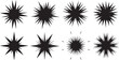 © BoldLineGraphics - Collection of black explosion burst icons on white background