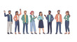 © Demgacy - Diverse Group of People Standing Together Cartoon Illustration