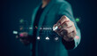 © Looker_Studio - Business professional interacting with AI agents interface, automation workflow diagram. Concept of artificial intelligence systems, autonomous agents, digital technology, smart business automation.