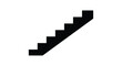© msunny93 - Simple black staircase illustration against a clean white background