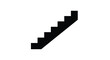 © msunny93 - Simple illustration of a black staircase against a white background