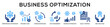 © Littlestar23 - Glyphcolor - Business Optimization web banner icon vector illustration concept