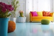 © Aleksandr - Joyful interior space with bright colors and decorations to create a cheerful atmosphere in the home