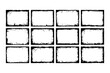 © DOBRYI VECHIR STUDYA - Grunge square frame collection featuring distressed border design
