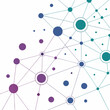 © Tawhitul - Abstract network connections and nodes data illustration