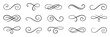 © alvaroc - Set of decorative swirl calligraphic divider elements