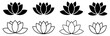 © graphixecho - lotus flower meditation icon set