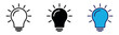 © Sohail M - Light bulb icon set.