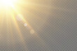 © Alesya - Bright sunbeam light effect with lens flare and glowing glare overlay