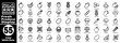 © Hafiz - Fresh produce display liner icons. Featuring fifty-five vegetables vector illustrator.