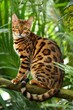 © Sittichai - Bengal Cat Perched on a Branch
