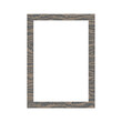 © PNG Lab - Dark grey wood frame isolated. Blank textured border mockup.