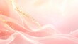 © Shousei - ピンクとピーチの柔らかな春色グラデーション背景に、細かなゴールド粒子がふんわり漂う抽象ビジュアル。なめらかな色の移行と淡い光のグローが上品で華やかな雰囲気を演出。