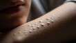 © Ad - Close-up of a child's arm showing small, raised bumps, possibly a rash or skin condition.