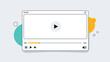 © John - Clean video player interface on a simple background with playback controls like play, pause, and volume for web and app development projects.