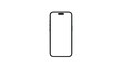 © Graphicsworld - blank smartphones mockup with transparent screen and background, PNG high quality 3d rendering. Mobile phone device with shadow for app UX user experience