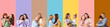 © Pixel-Shot - Group of mothers with their children on color background