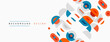 © antishock - Abstract geometric shapes overlap, creating dynamic visual texture. Orange, blue, gray tones dominate design. Minimalist aesthetic.