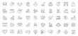 © Jocelyn_Flores - Relaxation icons set . editable line icons, outline style for calm and wellness