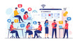 © Isabella - Online shopping and e-commerce concept with people using laptops and digital devices
