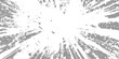 © TextureStock - Abstract radial explosion with ink splatter lines bursting from the center, high-contrast black and white, dynamic motion, vintage grunge texture vector illustration, minimalist background.