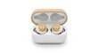 © Shakib - Wireless earbuds in charging case with natural bamboo wooden finish