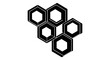 © Tania - Geometric arrangement of interconnected hexagons forming a honeycomb pattern