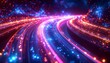 © JOKO WIBOWO - Abstract Data Stream - A Futuristic Highway of Information.