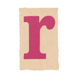 © Rawpixel.com - PNG Vintage letter R illustration