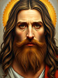 © Robin - Jesus portrait beard adult.