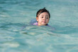 © geargodz - preschool child girl playing and swimming in pool