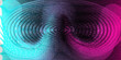 © designstock - Vibrant purple and blue gradient swirl pattern with concentric circles