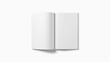© Malik - blank white book with cover isolated on white background