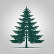 © Bob - Silhouette of a stylized evergreen tree against a light gray background.