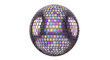 © Dika - Disco Ball with Purple, Blue, and Gold Mirror Tiles